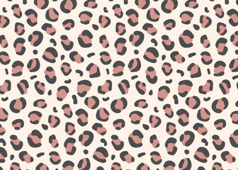 Decorative seamless leopard print pattern. Pink Leopard skin, animal print