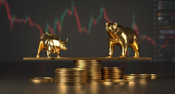 Bitcoin Cryptocurrency Coin Bull Market	Bear Market Stock Exchange Money Stock Market