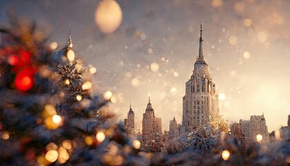 New York Christmas photorealistic