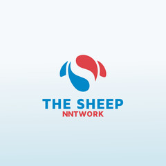 SHEEP NETWORK vector logo design