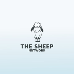 SHEEP NETWORK vector logo design