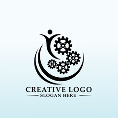 Brand Identity Cycle icon vector logo