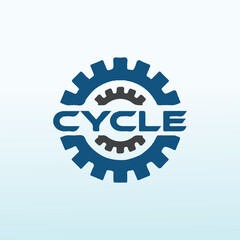 Brand Identity Cycle icon vector logo