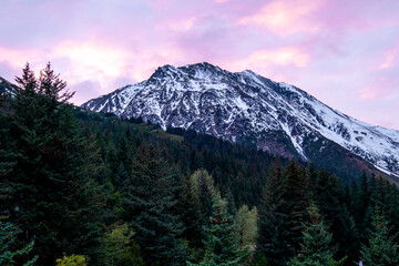 Obraz premium sunrise in the mountains