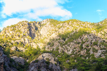 View of the Taurus mountains in Antalya province, Turkey