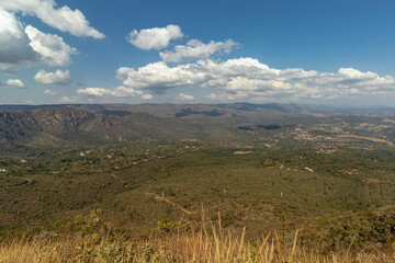 natural landscape in Serra do Rola Moça, in the city of Belo Horizonte, State of Minas Gerais, Brazil