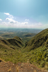 natural landscape in Serra do Rola Moça, in the city of Belo Horizonte, State of Minas Gerais, Brazil