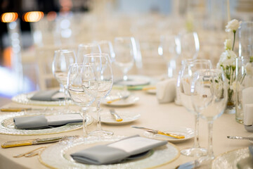 Beautiful decoration of the wedding holiday