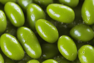 green olives, a source of olive oil, and a breakfast food item