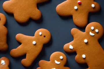gingerbread cookies, a traditional english food, gingerbread men