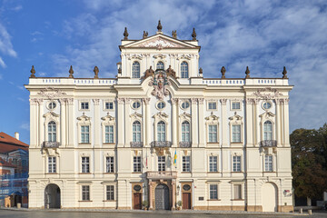 Old building in the Lobkowicz Palace, Prague, Czech Republic. - obrazy, fototapety, plakaty