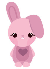 cute pink bunny