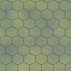 Hexagonal seamless pattern, high resolution, green and light green colors texture