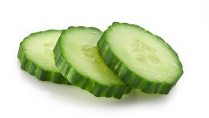 fresh raw cucumber slices