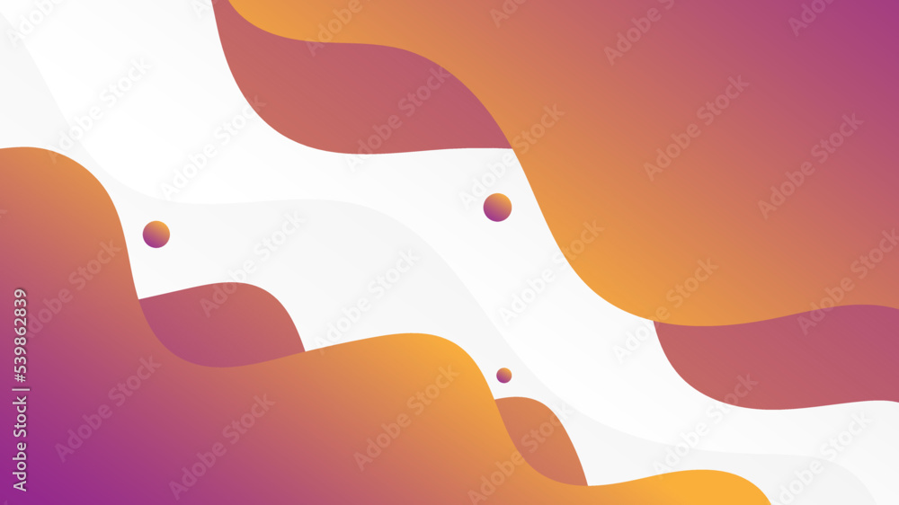Canvas Prints modern abstract background with fluid liquid waves purple orange gradient color