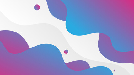 Modern Abstract Background with Fluid Liquid Waves Red Blue Gradient Color