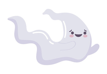 happy cute ghost icon