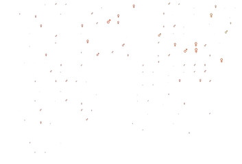 Light yellow, orange vector texture with male, female icons.