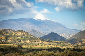 Fototapeta na wymiar landscape in rif mountains, morocco, north africa