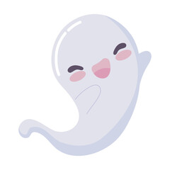 Obraz premium cute ghost white background