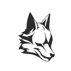 wolf head vector logo wild