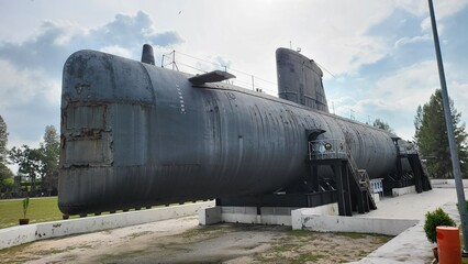 Fototapeta na wymiar Malacca, Malaysia - October 16, 2022: The Submarine Museum