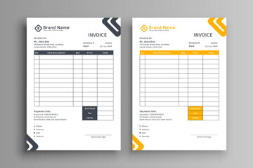 Modern Business Invoice Design Template