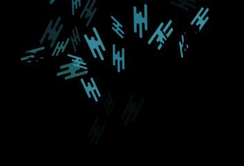 Dark BLUE vector background with straight lines.