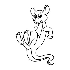 kangaroo animal cartoon character 