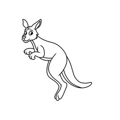 kangaroo animal cartoon character 