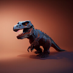 Tyrannosaurus rex model on light background t rex dinosaur