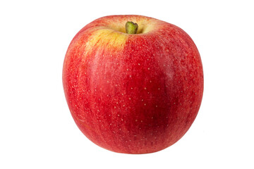 fresh ripe red apple isolated on white background