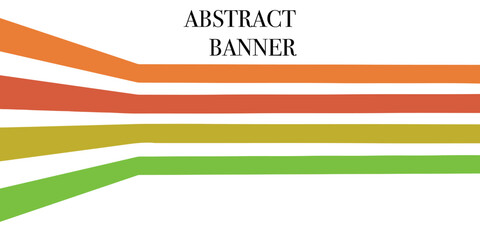 abstract banner with retro lines