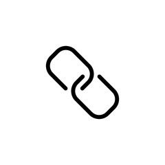 Link icon vector illustration. Hyperlink chain sign and symbol