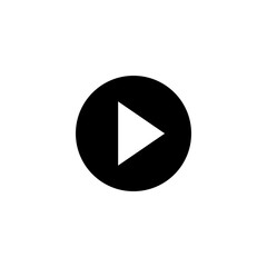 Play Icon vector illustration. Play button sign and symbol