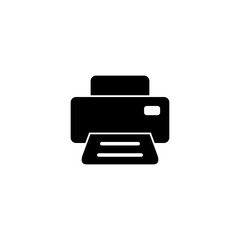 Print icon vector illustration. printer sign and symbol