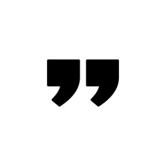 Quote icon vector illustration. Quotation mark sign and symbol