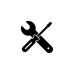Repair tools icon vector illustration. tool sign and symbol. setting icon. Wrench and screwdriver. Service