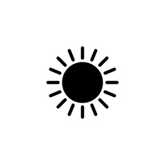 Sun icon vector illustration. Brightness sign and symbol.