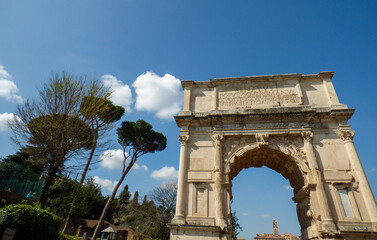 arch of constantine in rome, italy