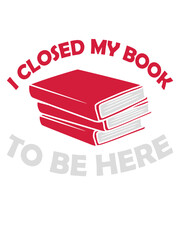 I closed my book 