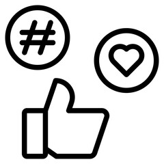 Obraz premium Social Media Icon