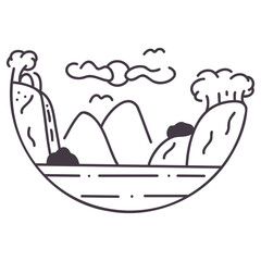 mountain range icon