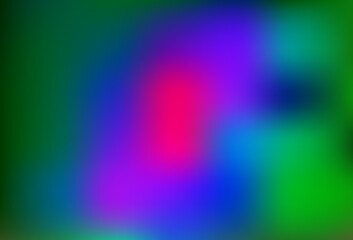 Dark Multicolor, Rainbow vector abstract blurred pattern.