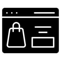 Obraz premium Ecommerce Online Icon