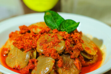 jengkol balado a very delicious Indonesian food