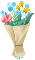 bouquet of flowers in vase