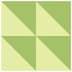 Geometry design background. Regular triangular pattern in shaded green. Abstract wallpaper with geometric pattern