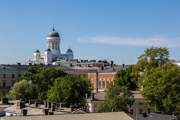 Fototapeta na wymiar Panoramic view of Helsinki