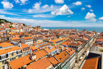 Fototapeta na wymiar Panoramic view of Lisbon